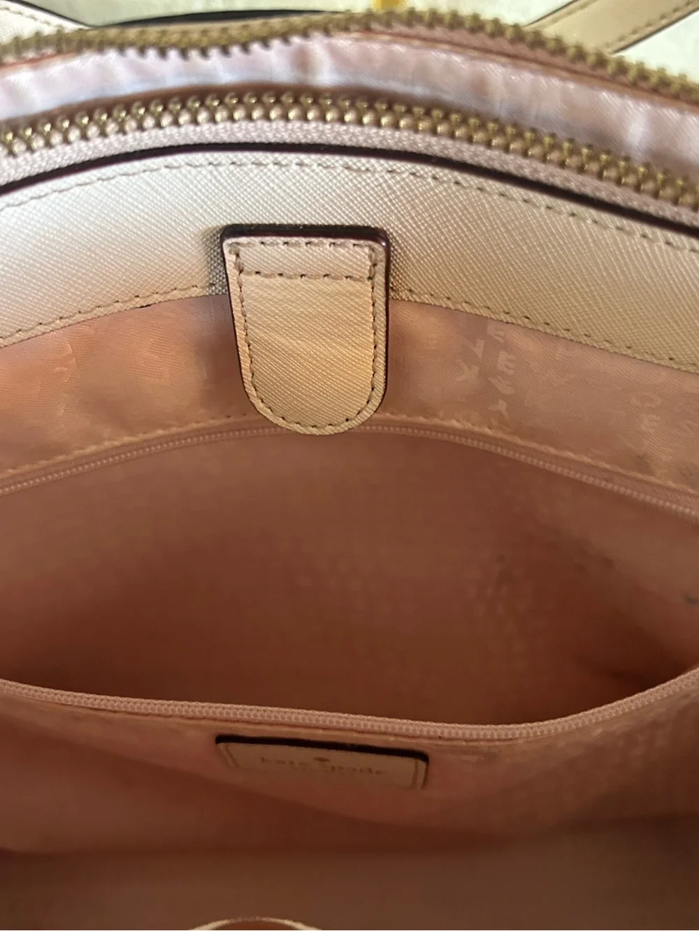 Kate Spade Laurel Way Leighann Saffiano Leather Satchel Crossbody Tote Blush